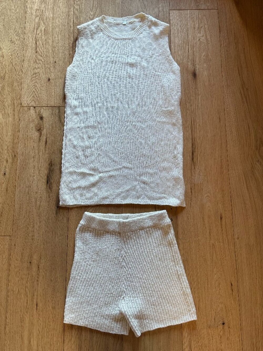 Viral knit TikTok shorts and top set!  NWOT, XS